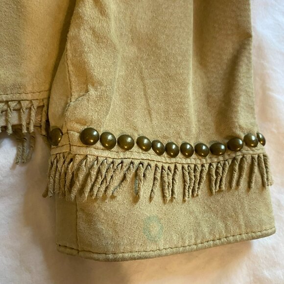 Double D Ranch Western Leather Fringe Jacket - Picture 9 of 9